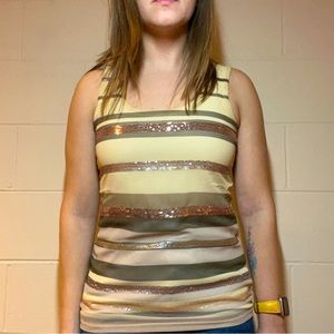 Sequin Express Tank Top